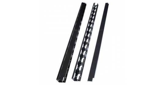 Cable Manager 45U Metal Vertical Left/Right -Black. Cable Manager 45U Metal Vertical Left/Right -Black.