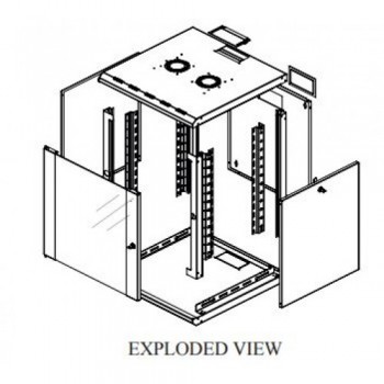 PROLINE  series 7U 19'' Wall Mount Cabinet W=600mm D=600mm 