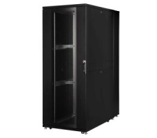 47U 19" DynaM W/80% Perforated Split F/REAR Door W800 D1200.