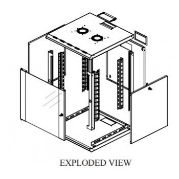 PROLINE 12U 19'' Wall Mount Cabinet W=600mm D=600mm