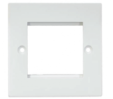 Face Plate Dual 86x86 - White