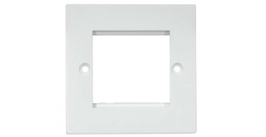 Face Plate Dual 86x86 - White