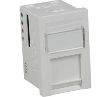 Module 6C RJ45 CAT6 Zeta W/Logo