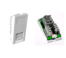 Module Euro Angled RJ45 CAT5E High Proof.