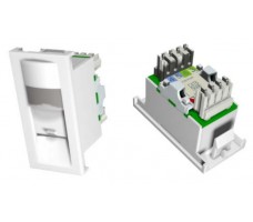 Module Euro RJ45 CAT6 Zeta Comp. Compliant.