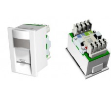 Module Euro RJ45 CAT6 Zeta Comp. Compliant With Logo.