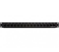Patch Panel CAT5E 1U 16port With Wire Manager