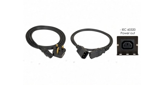 13A UK To C13 Power Cord 1m For Computers And IT Equipment.
