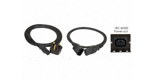 2m IEC C13 To C14 Power Cable 10A For Servers And PCs.