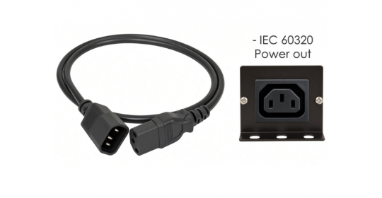 2m UK Plug To IEC C19 Power Cable 13A For Servers And UPS.