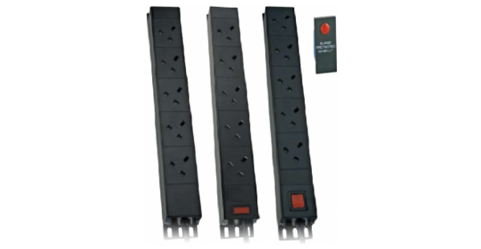 PDU 8Way Left Angled Vertical W/Surge 13A - 3m