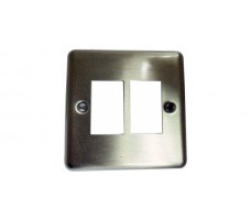Face Plate 6C 1G2AP Brushed Stainless