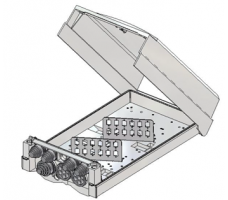 FO Distribution Box External 24port SC IP64. FO Distribution Box External 24port SC IP64.