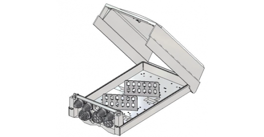 FO Distribution Box External 24port SC IP64.