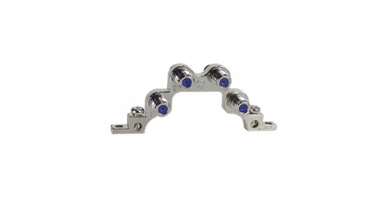 Grounding block for 4 coaxial cables F75