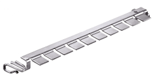 Comb grounding rail for CLSA.