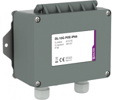 Two-stage surge protection for outdoor Ethernet devices with PoE
