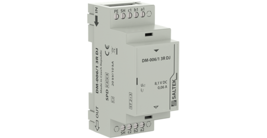 Surge protection for 3-core signalling lines, 6 V DC, max. 60 mA