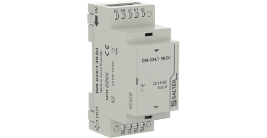 Surge protection for 3-core signalling lines, 24 V DC, max. 60 mA