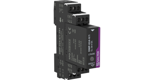 Combination of surge protections for signal and supply lines, 24 V DC, pluggable module, floating