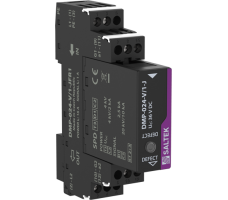 Surge protection for 3-core line (combination of signal and supply lines), signal ground separated from protective earth, 24 V DC, pluggable module, floating