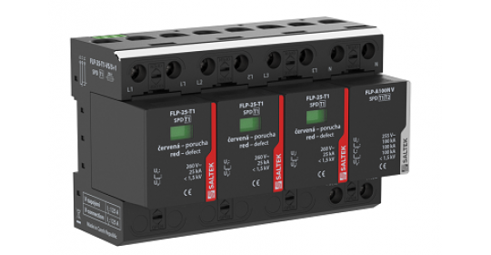 Lightning current arrester for 3-phase TT system, 100 kA (10/350 µs)