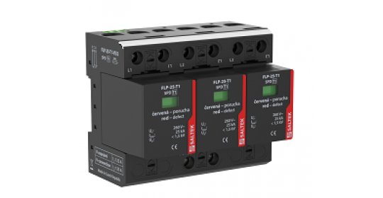 Lightning current arrester for 3-phase TN-C system, 75 kA (10/350 µs)