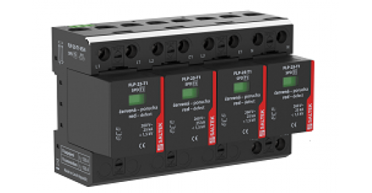 Lightning current arrester for 3-phase TN-S system, 100 kA (10/350 µs)