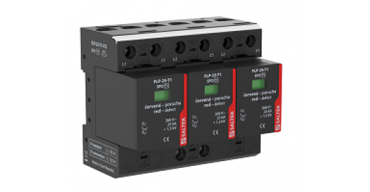 Lightning current arrester for 3-phase TN-C system, 75 kA (10/350 µs)