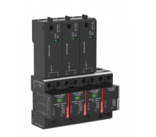 Combination of lightning current and surge arrester ,100 kA