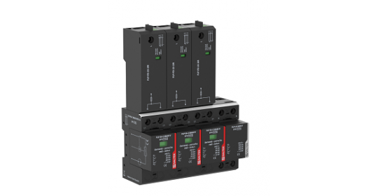 Combination of lightning current and surge arrester ,100 kA
