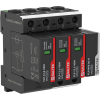 Combination of lightning current and surge arrester 3+1 for three-phase 50 kA