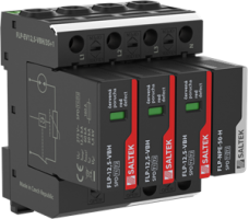 Combination of lightning current and surge arrester 3+1 for three-phase 50 kA