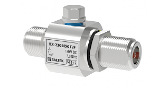 Lightning current arrester for coaxial lines (antennas), 180 V DC