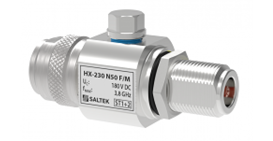 Lightning current arrester for coaxial lines (antennas), 180 V DC