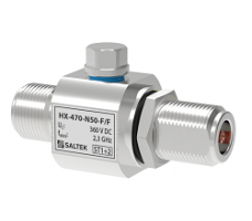 Lightning current arrester for coaxial line, 360 V DC