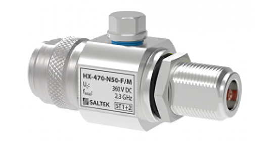 Lightning current arrester for coaxial lines (antennas), 360 V DC