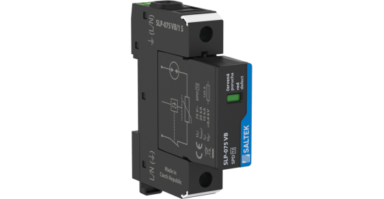 Combined type surge arrester ,TN and TT systems ,75 V AC, 25 kA (8/20 µs).