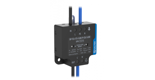 Module of surge protection input/output cores, PE lug, 10 A