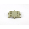 FO Adapter LC-LC Quad MM Ceramic/Flange – Beige.