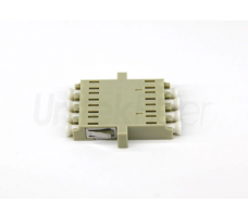 FO Adapter LC-LC Quad MM Ceramic/Flange – Beige.