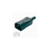 Plug AC IEC 60320 C14 10 A (M) Straight Entry