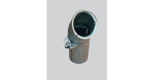 Galvanised cable protection tube, curved