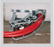 Galvanised cable and rope entrance device