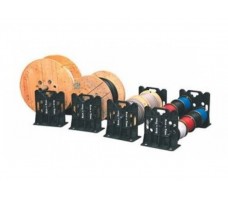 Portable Wire And Cable Dispensing Stand With Multiple Tiers.
