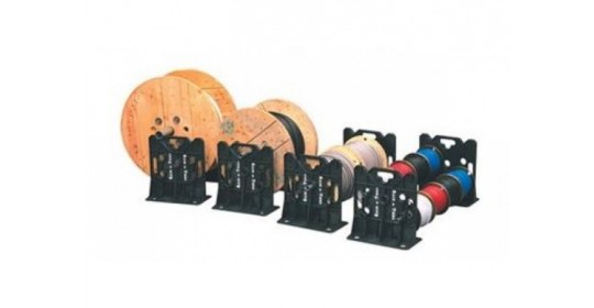 Portable Wire And Cable Dispensing Stand With Multiple Tiers.