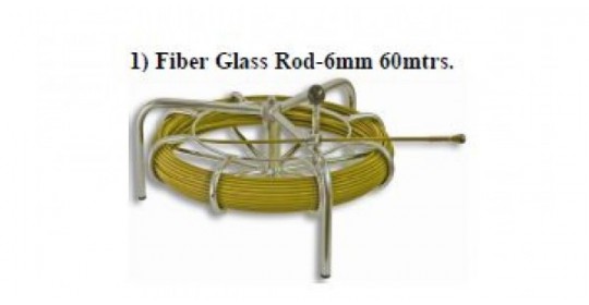 Fiberglass Rod 6mm-60m Horizontal - Yellow