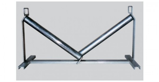 Galvanised cable guiding run-off frame