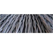 Galvanized steel antitwisting ropes with square section, 8/12 x 19