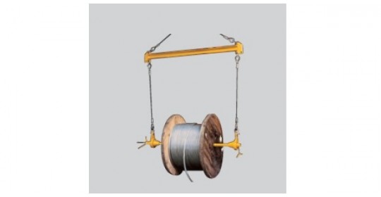 Drum loading beam set comes with drum axle, cones, steel ropes, support and ring.